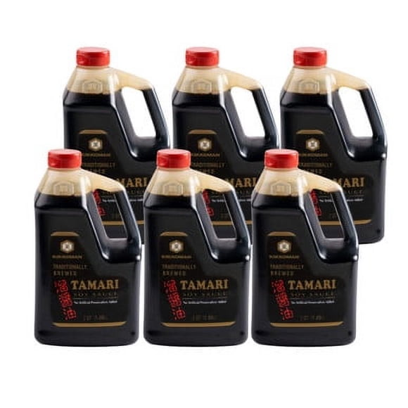 Kikkoman Tamari Soy Sauce 0.5 Gallon Container - 6/Case - Discover Rich and Authentic Flavor