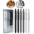 thumbnail image 2 of GZJCKJY Gel Pens, 6 Pcs 0.5mm Quick Dry Black Ink Pens Fine Point Smooth Writing Pens, Quick Dry No Smudge, Comfortable Grip Pen, Cute Office Supplies Gifts for Women, 2 of 8