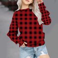 thumbnail image 2 of Hauts pour Tout-Petites en Solde Chandail à Col Rond Surdimensionné pour Filles Mode pour Enfants Chandail à Manches Longues à Enfiler Hauts 1-12 Ans Chandail pour Bébé Rouge 2-3T, 2 of 5
