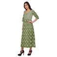 thumbnail image 2 of Moomaya Kurti Ligne A pour Femmes Kurti Longue Imprimée Robe Haut Indien pour Femmes, 2 of 5