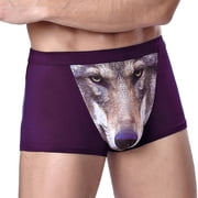 FhsagQ Underwear Mens Underwear Boxers Briefs No Fly Super Fit Men's Shorts Underwear Pants Briefs Lingerie Men's Underwear Men's Underwear Boxers Briefs Black Purple XXXXL