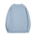 thumbnail image 3 of HAiming Chemises en Coton pour Hommes Décontractées à Manches Longues Col Ras du Cou Hauts Amples Mode Chandail de Base Surdimensionné, 3 of 6