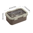thumbnail image 3 of RRJ Boîte à Lunch Isolée en Acier Inoxydable, Boîte Bento Compartimentée pour Travailleurs de Bureau et Études, Contenant Alimentaire Thermique Étanche avec Séparateur de Riz pour Préparation de Repas, Bureau, Étude, Pique-Nique, 3 of 6
