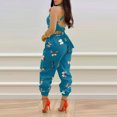 thumbnail image 3 of Birdeem Womens Jumpsuits Overalls with Suspenders and Printing Casual Rompers, 3 of 7