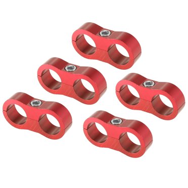 Unique Bargains 5 Pcs AN6 Tuyau Séparateur de Ligne de Carburant Pince Bleu