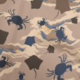 thumbnail image 1 of oneOone Cotton Poplin Light Brown Fabric Sea Sewing Craft Projects Fabric Prints By Yard 56 Inch Wide, 1 of 4