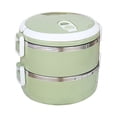 thumbnail image 1 of pstuiky Lunch Boîte à pour Enfants, 1400 ml 2 Couches Ronde Boîte à Lunch pour Aliments Boîte à Lunch en Acier Inoxydable Boîte à Lunch Boîte de Rangement pour Aliments Boîte à Lunch pour Enfants Aliments Chauds Boîtes à Lunch pour Hommes Sac à Lunch Liquidation à Moins de 10 $, 1 of 2
