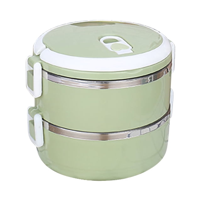 pstuiky Lunch Boîte à pour Enfants, 1400 ml 2 Couches Ronde Boîte à Lunch pour Aliments Boîte à Lunch en Acier Inoxydable Boîte à Lunch Boîte de Rangement pour Aliments Boîte à Lunch pour Enfants Aliments Chauds Boîtes à Lunch pour Hommes Sac à Lunch Liquidation à Moins de 10 $