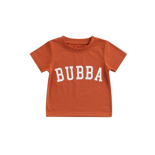 Kmbangi T-shirt pour Enfants Hauts Impression Lettres Manches Courtes Col Rond Été Respirant Hauts