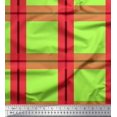 thumbnail image 1 of Soimoi polyester Crepe Fabric Check Check Decor Fabric Printed Yard 42 Inch Wide, 1 of 5