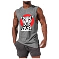 thumbnail image 2 of JDQJBZ Débardeurs pour Hommes Été Couleur Unie Col Rond Sans Manches Hauts Vêtements de Gym, 2 of 5