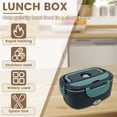 thumbnail image 2 of MesaSe Electric Heated Food Box 100 W US Portable Electric Food Warmer Box with 2Pcs 1.5 L Stainless Steel Container Quick Heating Car Electric Food Warmer for Car Office Work, 2 of 10