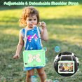 thumbnail image 4 of Case for iPad Mini 7 A17 Pro 2024/Mini 6 2021 8.3 Inch 7th/6th Gen with Butterfly Stand, Shockproof Protective Tablet Cover with Pencil Holder Shoulder Strap for Kids Girls, Beige Green, 4 of 7