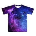 thumbnail image 1 of Toddler Boys Summer Tops Tees School Breathable Star Pattern Round Neck Short Sleeve Tee Tunic Blouse Spring Shirts For Boy 15-16T, 1 of 2