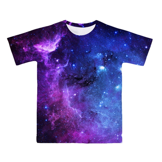 Toddler Boys Summer Tops Tees School Breathable Star Pattern Round Neck Short Sleeve Tee Tunic Blouse Spring Shirts For Boy 15-16T