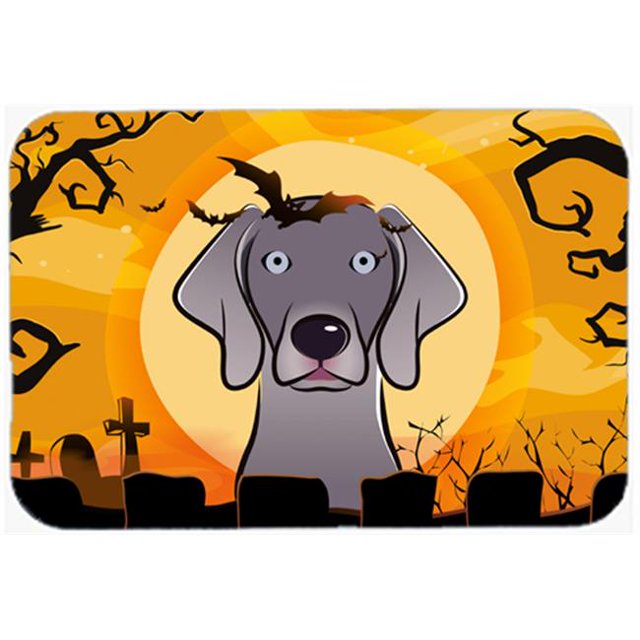 Halloween Weimaraner Kitchen & Bath Mat, 24 x 36 in.