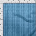 thumbnail image 3 of oneOone Velvet Turquoise Blue Fabric Geometric Craft Projects Decor Fabric Printed By The Yard 58 Inch Wide, 3 of 4