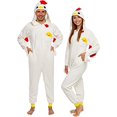 thumbnail image 1 of Silver Lilly Pyjama Animal - Costume de Poulet Adulte - Cosplay de Coq (Grand) Beige, 1 of 6
