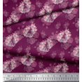 thumbnail image 3 of Soimoi Pink Viscose Chiffon Fabric Cage & Roses Floral Print Fabric by Yard 42 Inch Wide, 3 of 6