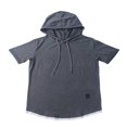 thumbnail image 2 of Sweat à Capuche à Manches Courtes pour Homme S'Adapte à un T-Shirt Slim, 2 of 6