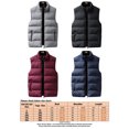 thumbnail image 2 of CVLIFE Gilet de Mode pour Homme, Doudoune à Fermeture Éclair Complète, Veste de Vacances, Gilet Rouge G, 2 of 3