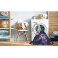 thumbnail image 2 of Ahgly Company Tapis Rond Lavable en Machine Intérieur Transitionnel Violet Clair, 5 Pieds Rond, 2 of 7
