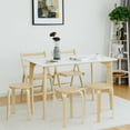 thumbnail image 4 of Gymax Set of 4 18'' Stacking Stool Round Dining Chair Backless Wood Home Decor, 4 of 10
