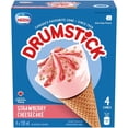 thumbnail image 1 of DRUMSTICK Strawberry Cheesecake Cones, 4 x 130 ml, 1 of 7