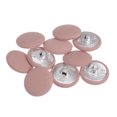 thumbnail image 1 of Unique Bargains 10pcs 36L Fabric Cloth Covered Button 23mm Round Metal Shank Sewing Buttons for Suits Dress Blouses, Deep Pink, 1 of 5