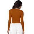 thumbnail image 2 of Adar T-shirt de sous-Couche à Manches Longues pour Femme, Caramel, TG, 2 of 7