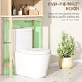 thumbnail image 4 of HOMCOM Over The Toilet Storage Cabinet, Bathroom Organizer, Oak, 4 of 10