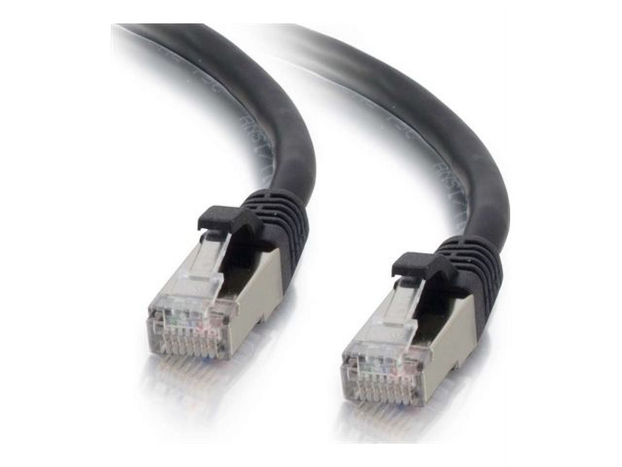 C2G 15ft Cat6 Ethernet Cable - Snagless Shielded (STP) - Black - Patch cable - RJ-45 (M) to RJ-45 (M) - 15 ft - screened shielded twisted pair (SSTP) - CAT 6 - molded, snagless, stranded - black