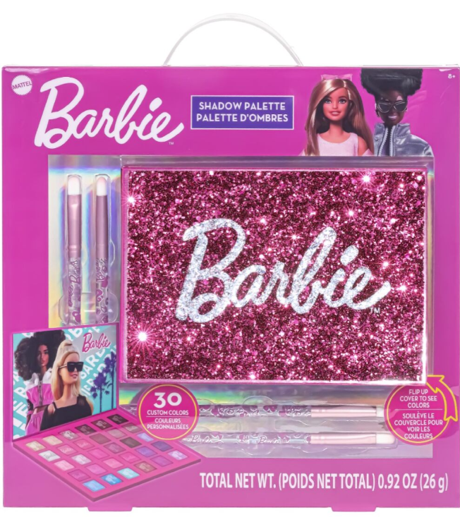 Barbie Palette d'Ombres à 30 Godets avec Pinceaux