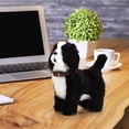 thumbnail image 4 of E Interactive Plush Toy Dog Robotic Pet Dog That Walks Barks Wags Tail Sings With Sound Sensor Simulation Dog For Kids Children Gift Border Collie, 4 of 6