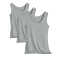 thumbnail image 1 of Posijego Lot de 3 Débardeurs pour Femmes Col Rond Camisoles de Base Couches Débardeurs Sans Manches, 1 of 6