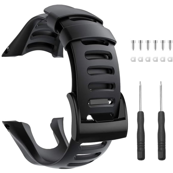 Tianle Compatible with Suunto Ambit 3 Band, Replacement Band for Suunto Ambit 3 Strap – Premium Watchband for Suunto Ambit 3 Peak, 3 Sport, 3 Run, 2R, 2S, 2, and 1, Black