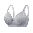 thumbnail image 4 of Birdeem Womens Solid Color Steel Ring Oversized Gathering Underwear Daily Bra, 4 of 4