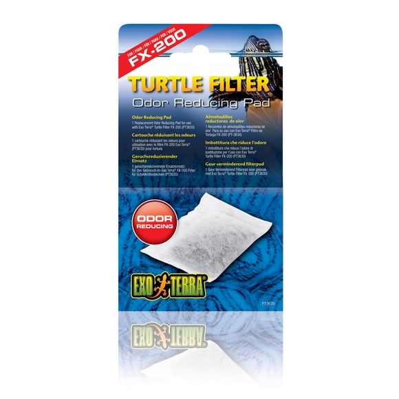Exo Terra Filtre à Tortue Réducteur d'Odeurs, Média Filtrant de Remplacement pour Terrarium Aquatique, PT3639