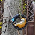 thumbnail image 4 of GUOOL Resin Hanging Sculpture Animal Figurines Tree Pendant Garden Statue Swing for, 4 of 9