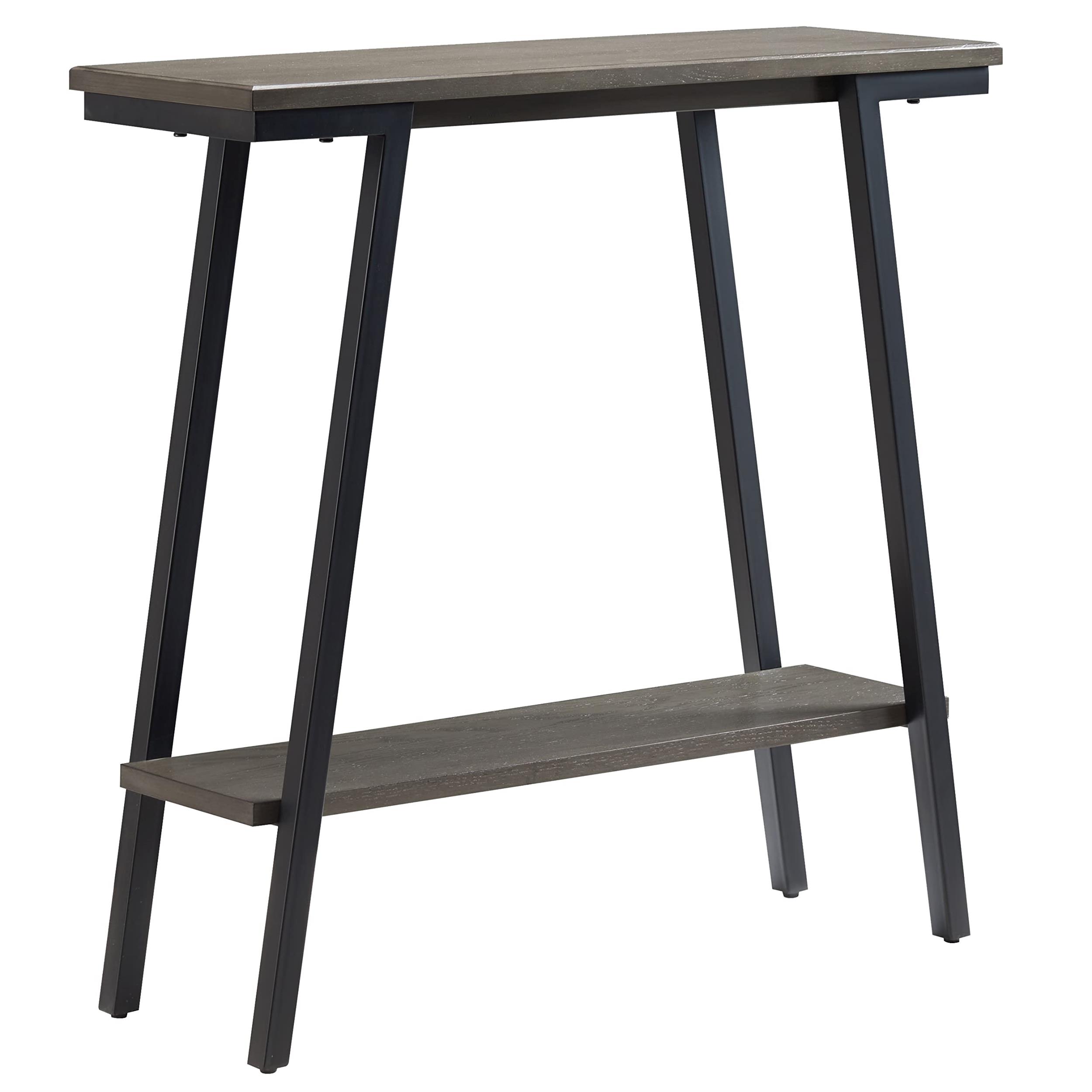Bowery Hill Contemporary Multi-Functional Console Table in Gray