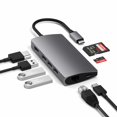 thumbnail image 2 of Satechi Type-C Multi-Port Adapter 4K Ethernet v2 Space Grey Adapters, 2 of 5