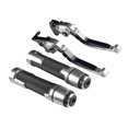 thumbnail image 4 of DYNWAVECA Motorcycle Clutch Brake Levers Set Foldable Sturdy Replaces High Reliability Expandable Handlebar Hand Grips for CBR650R, 4 of 10