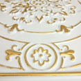 thumbnail image 2 of Drop-In, Glue-Up 2'x2' Faux Tin PVC Ceiling Tile , Arctic Sun, Pack of 25, 2 of 5