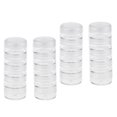 thumbnail image 1 of KLKCMS 4Pcs 5 Stacking Beads Containers Clear Screw Top Jar Nail Art Storage Boxes, 1 of 9