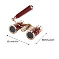thumbnail image 2 of HOARBOEG Lunettes d'Opéra 3X25 Jumelles Mini Jumelles Portables avec Poignée Pliable pour Concert Musical, 2 of 7