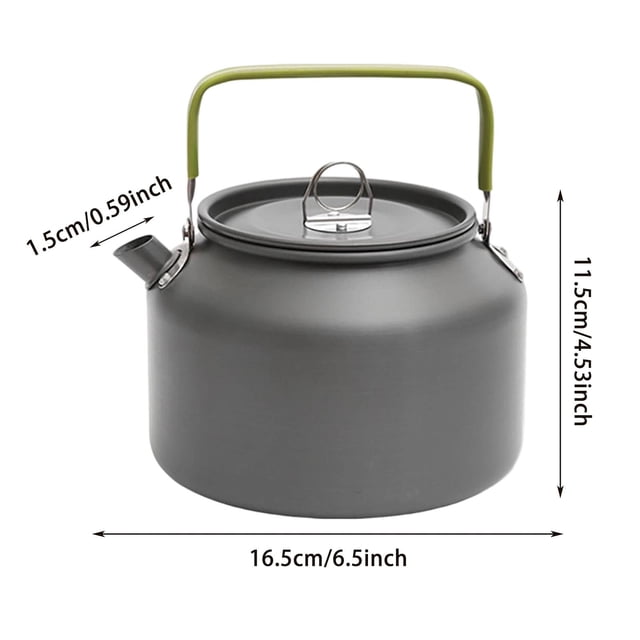 Large Capacity Stainless Steel Portable Outdoor Camping Kettle For Boiling Water Hiking Picnic And Travel Cookware