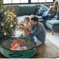 thumbnail image 1 of Yhmxh Home Storage-Storage Bins Storage Container Organization and Storage Christmas Wreath Storage Bag - Garland Holiday Container with Clear Window - Tear Proof Fabric Storage Bins, 1 of 6
