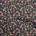thumbnail image 1 of oneOone Tissu Popeline de Coton Rouge Floral Rétro Projets d'Artisanat Décor Tissu Imprimé au Mètre 42 Pouces de Large, 1 of 5