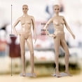 thumbnail image 4 of NiamVelo Mannequin pour Femme Corps Entier Mannequin Réaliste Robe d'Exposition du Torse Mannequin Portable Mannequin de Forme 69 Pouces Modèle Ajustable avec Base en Métal, 4 of 7