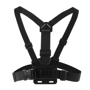 Support de Sangle pour Caméra, Harnais de Poitrine pour Caméra Ajustable, Noir pour Caméras Sangle pour Caméras d'Action Usage Extérieur